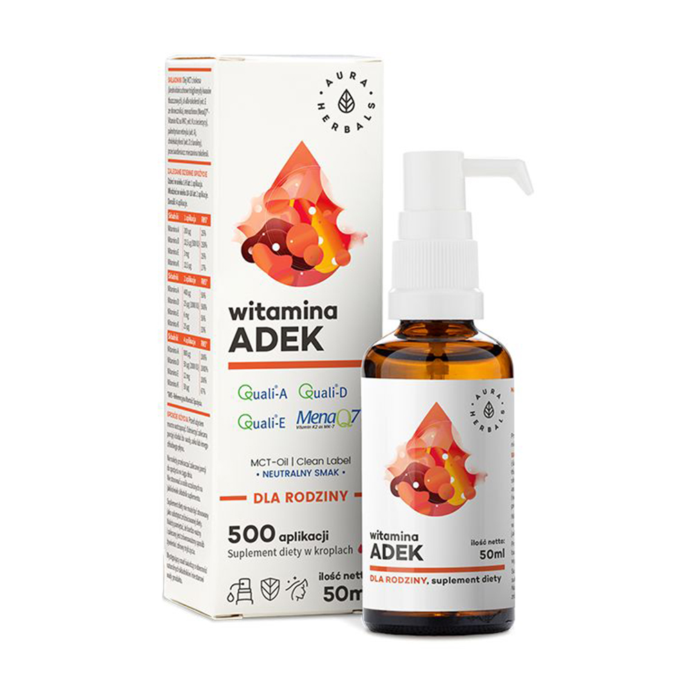 

Вітамін AДEK для сім'ї Aura Herbals Vitamin ADEK for family, в рідині, 50 мл