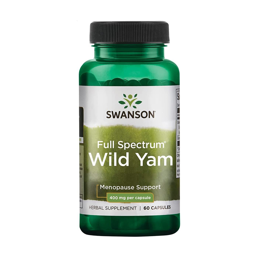 

Дикий ямс Swanson Full Spectrum Wild Yam 400 мг, 60 капсул
