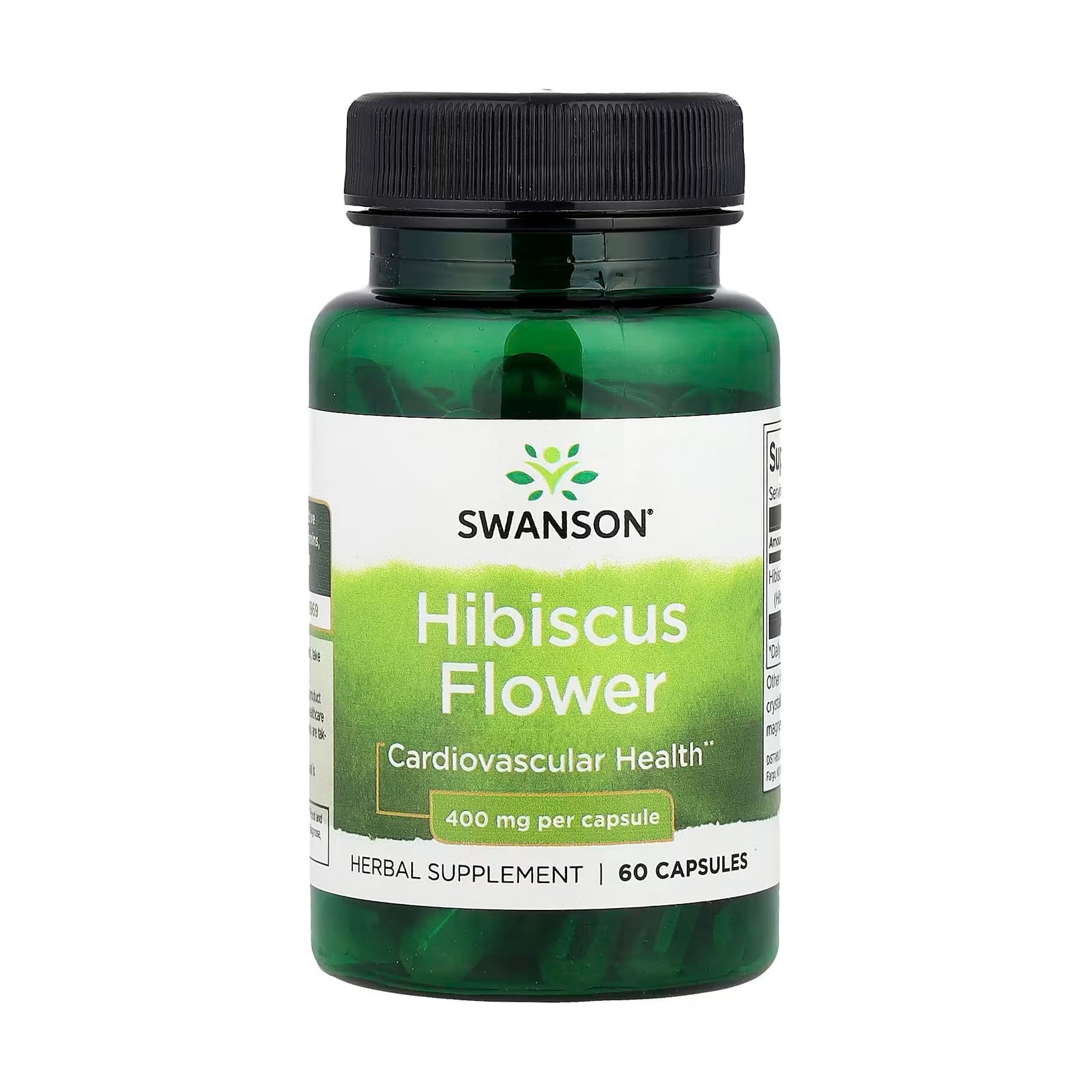 

Квітка гібіскуса Swanson Full Spectrum Hibiscus Flower 400 мг, 60 капсул