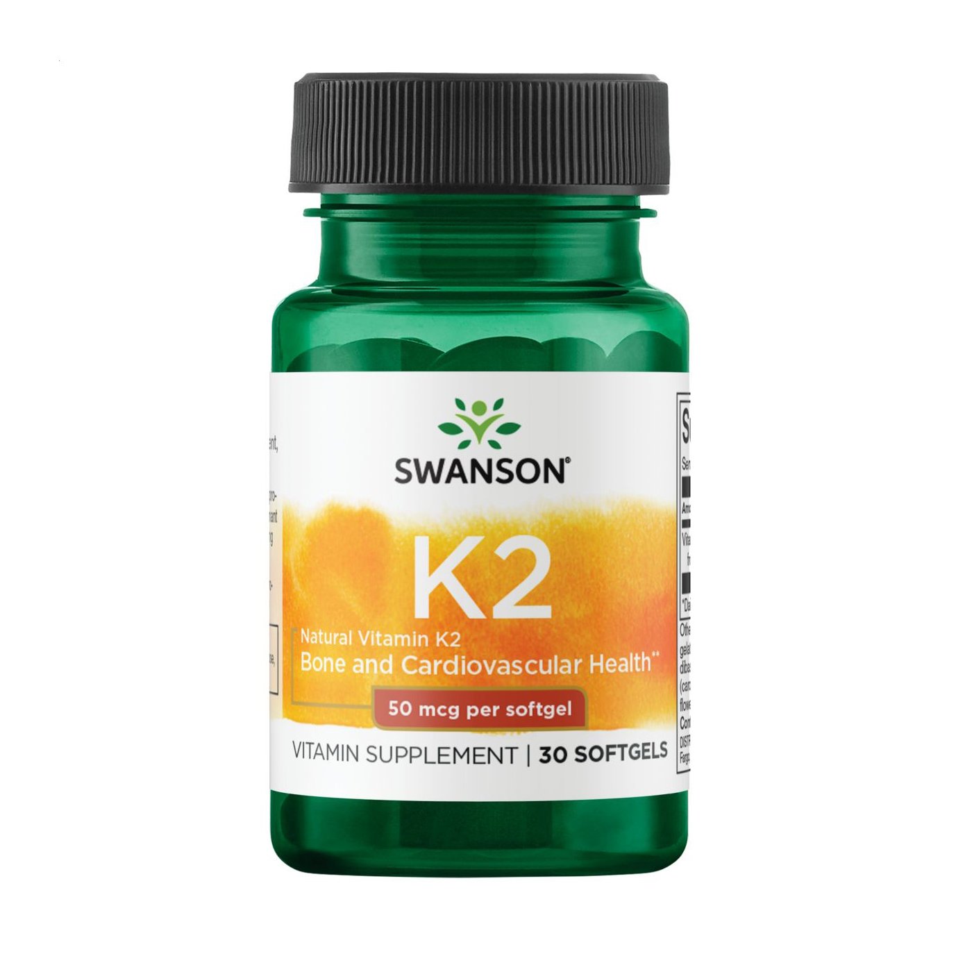 

Натуральний вітамін K2 Swanson Vitamin K2 Natural 50 мгк, 30 гелевих капсул