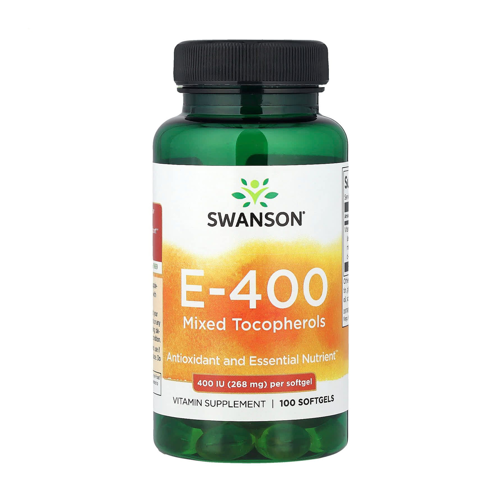 

Вітамін E змішані токофероли Swanson Vitamin E Mixed Tocopherols 400 МО, 100 гелевих капсул