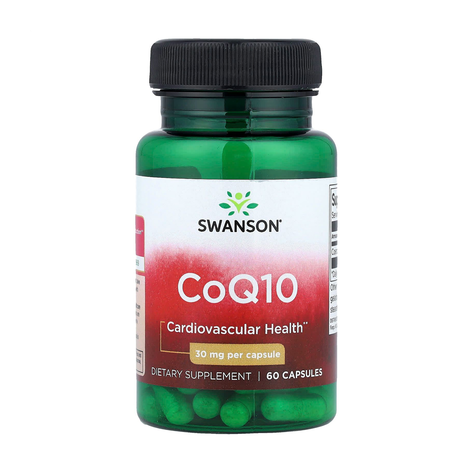 

Коензим Q10 Swanson CoQ10, 30 мг, 60 капсул