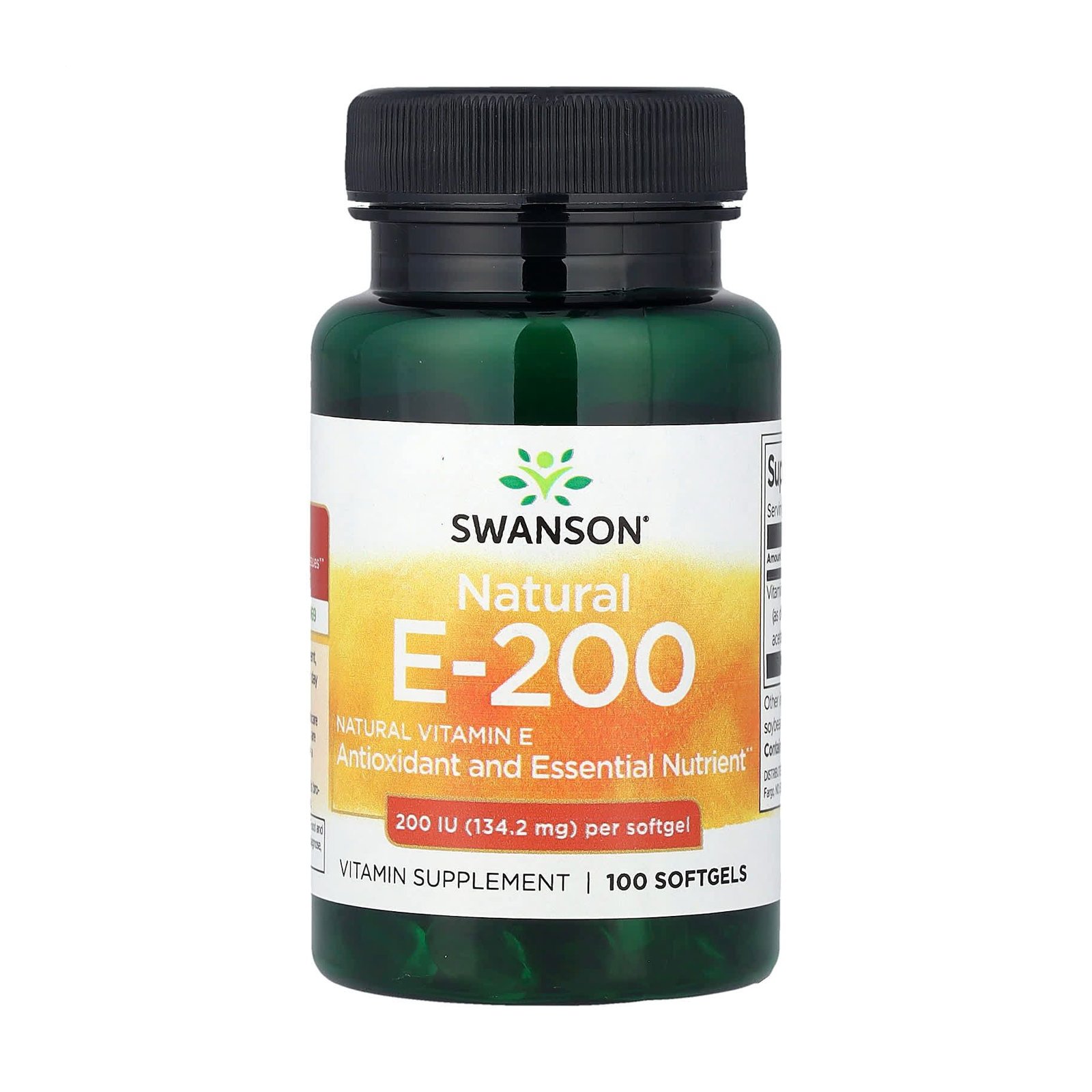 

Вітамін E Swanson Natural Vitamin E, 200 МО, 100 гелевих капсул