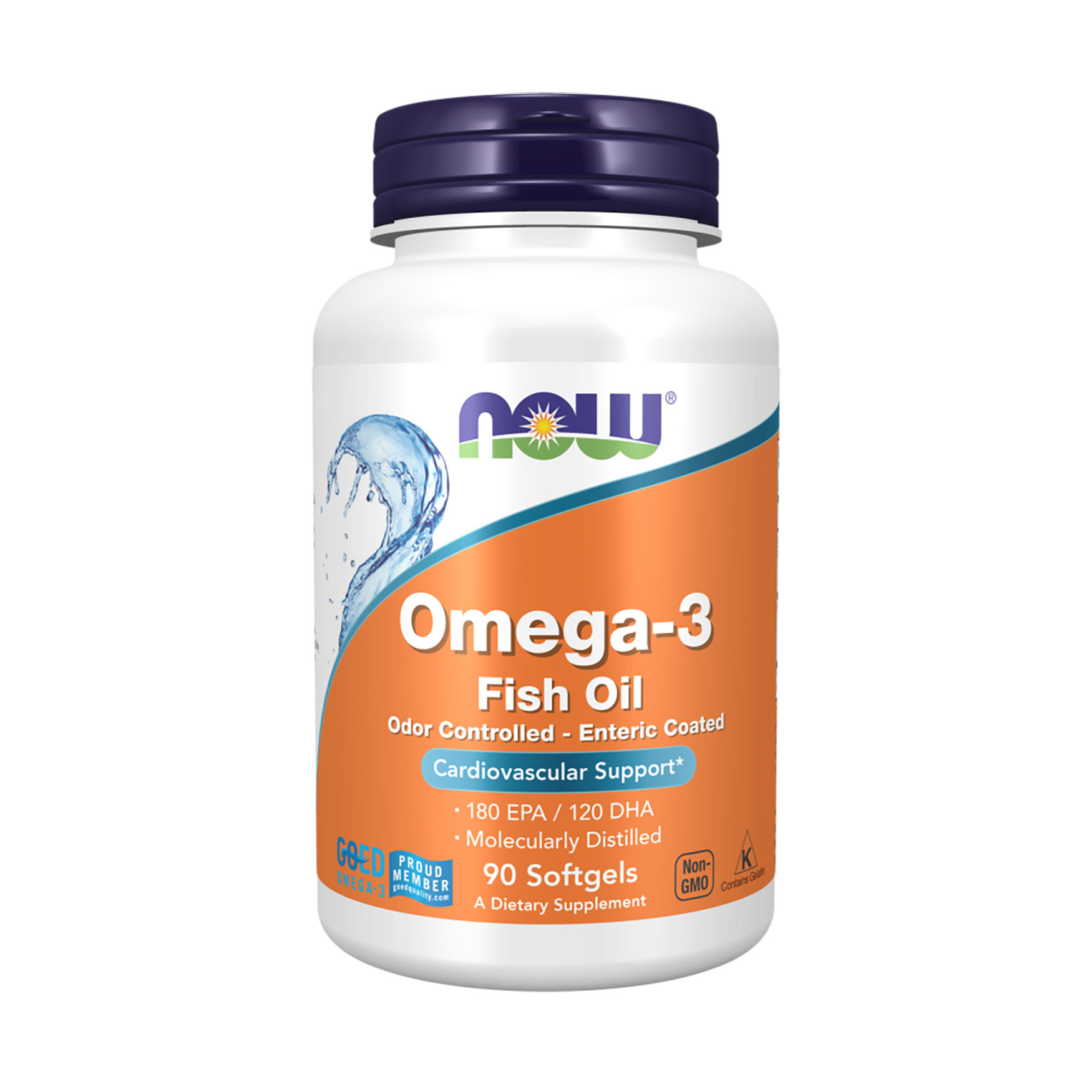 

Омега-3 NOW Foods Omega-3, 90 гелевих капсул