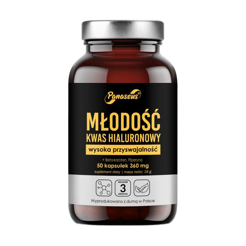 

Гіалуронова кислота Panaseus Youth Hyaluronic Acid 360 мг, 50 капсул