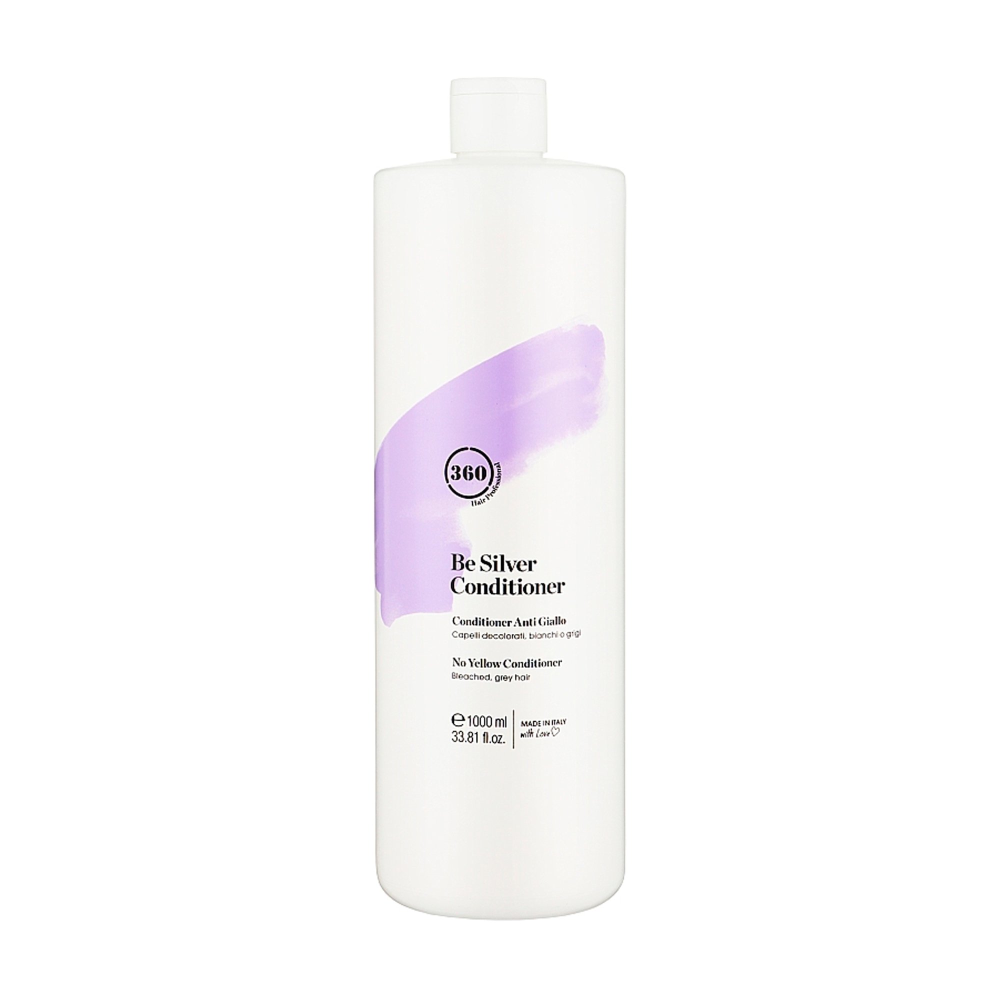 

Кондиціонер для волосся 360 Hair Professional Be Silver No Yellow Conditioner Сріблястий блонд, 1 л