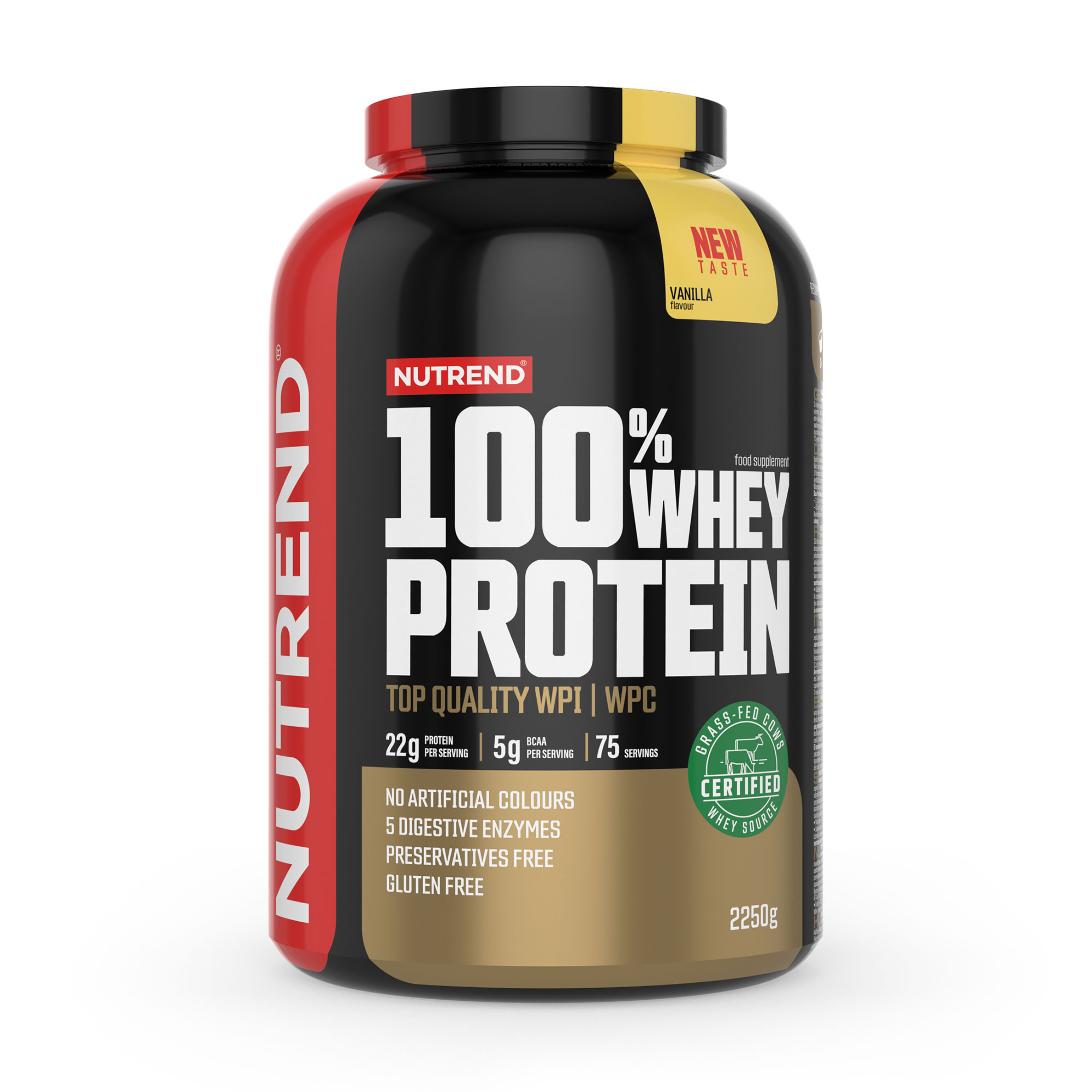 

Протеїн Nutrend 100% Whey Protein Ваніль, в порошку, 2.25 кг