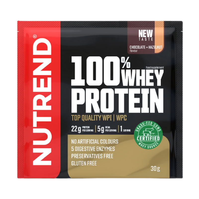 

Протеїн Nutrend 100% Whey Protein Шоколад + фундук, в порошку, 30 г