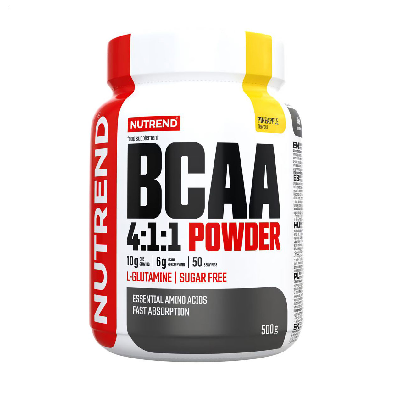 

Амінокислоти Nutrend BCAA 4:1:1 Powder Ананас, в порошку, 500 г