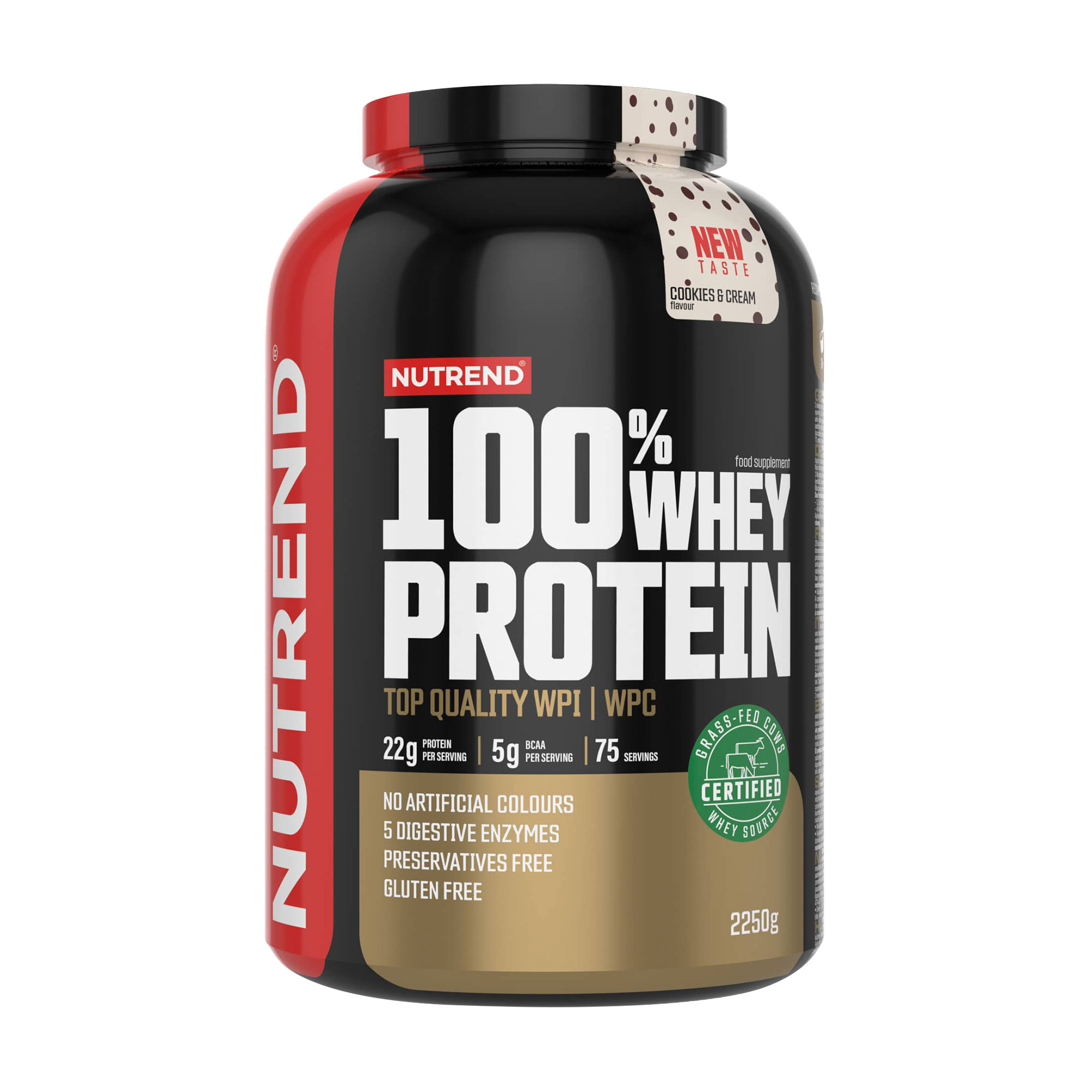

Протеїн Nutrend 100% Whey Protein Ківі + банан, в порошку, 2.25 кг