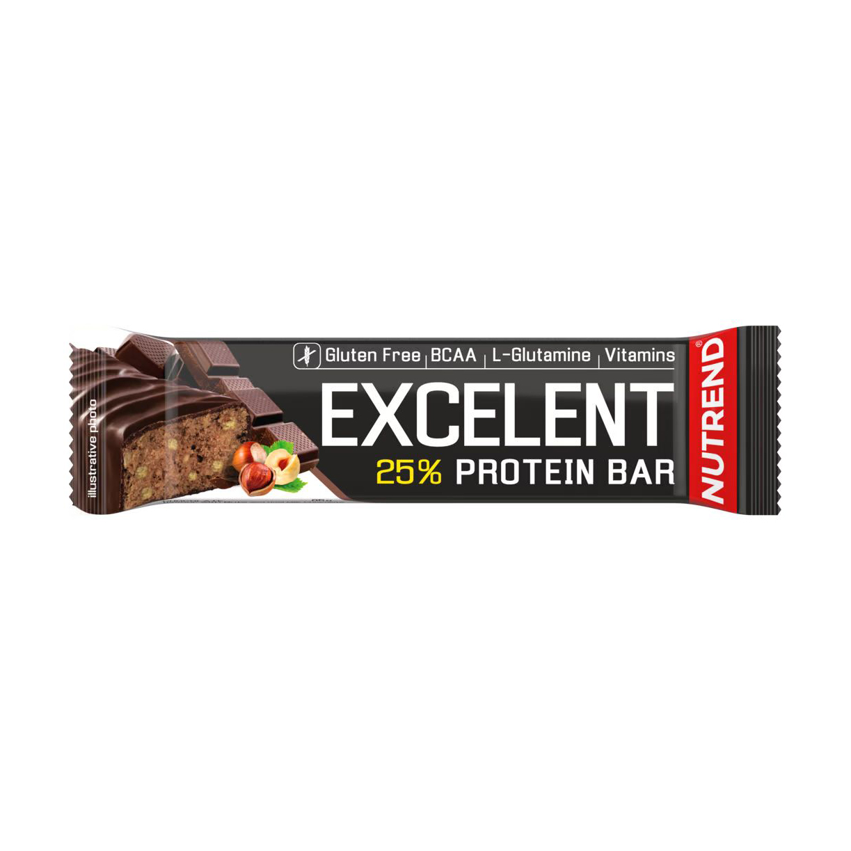 

Протеїновий батончик Nutrend Excelent 25% Protein Bar Шоколад з горіхами, 85 г