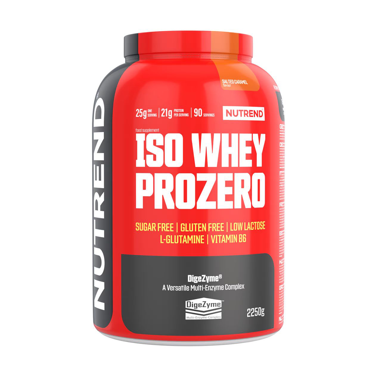 

Протеїн Nutrend Iso Whey Prozero Salted Caramel, в порошку, 2.25 кг