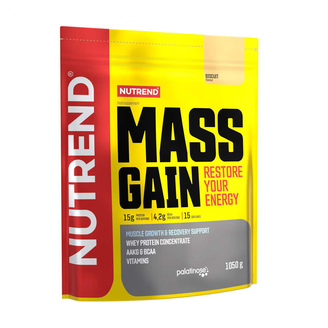 

Гейнер Nutrend Mass Gain Бісквіт, в порошку, 1.05 кг