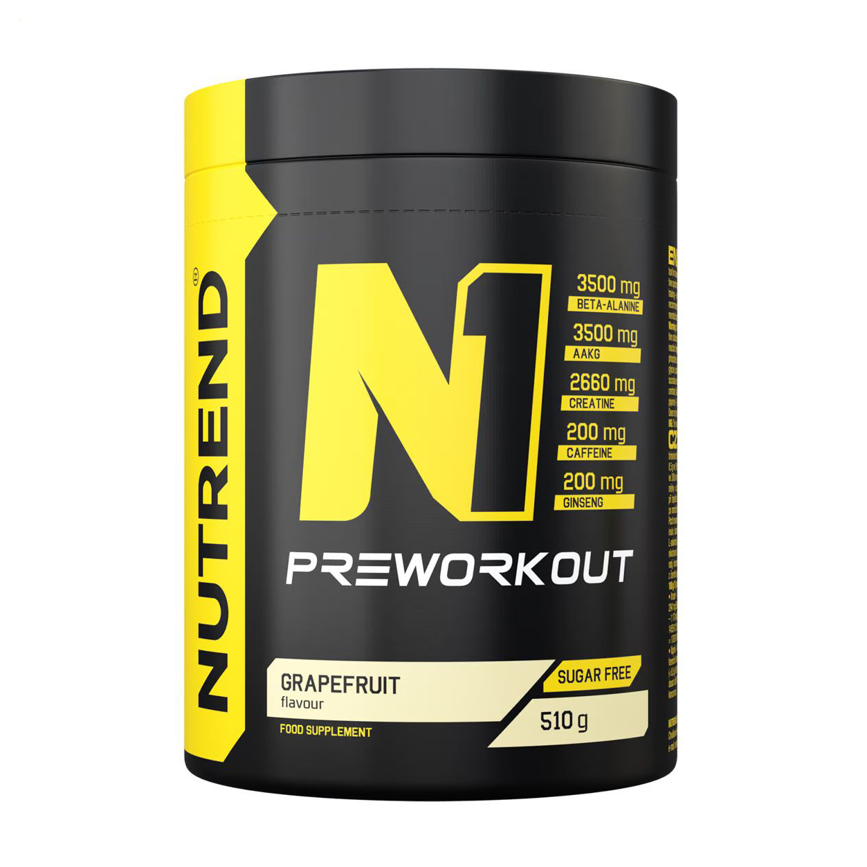 

Уцінка! Передтренувальний комплекс Nutrend N1 Preworkout Грейпфрут, в порошку, 510 г