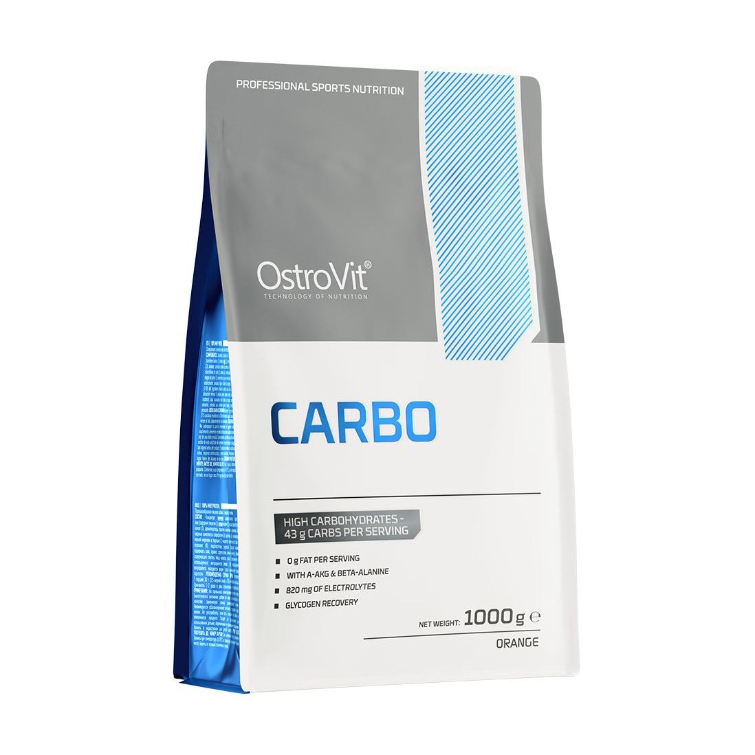

Гейнер OstroVit Carbo в порошку, зі смаком апельсина, в порошку, 1 кг