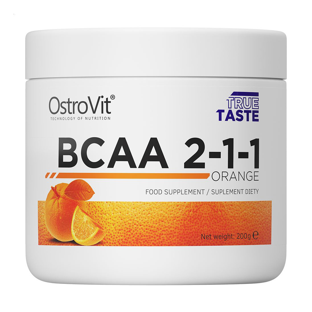 

Амінокислоти OstroVit BCAA 2-1-1 Апельсин, в порошку, 200 г
