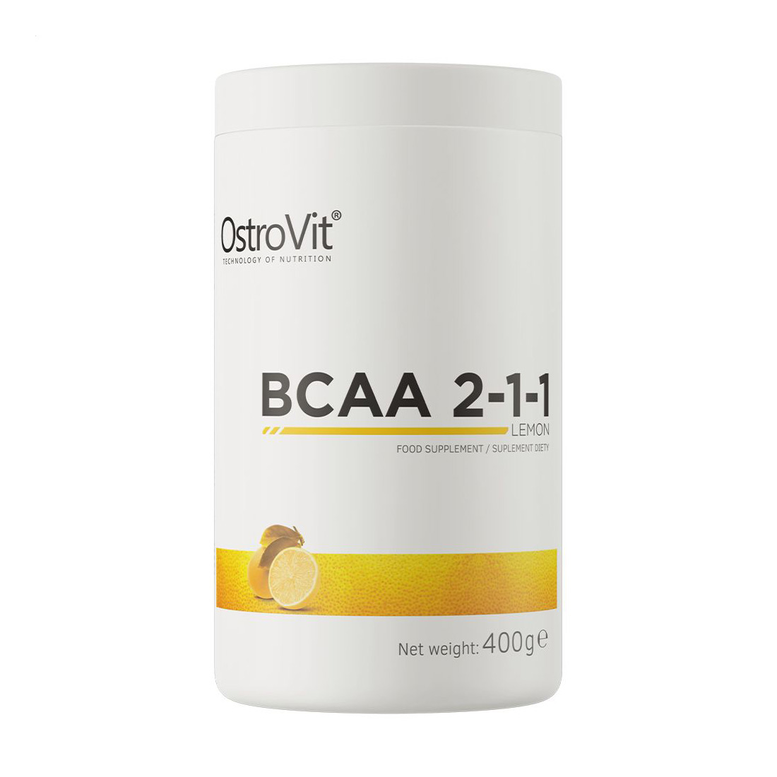 

Амінокислоти OstroVit BCAA 2-1-1 Лимон, в порошку, 400 г