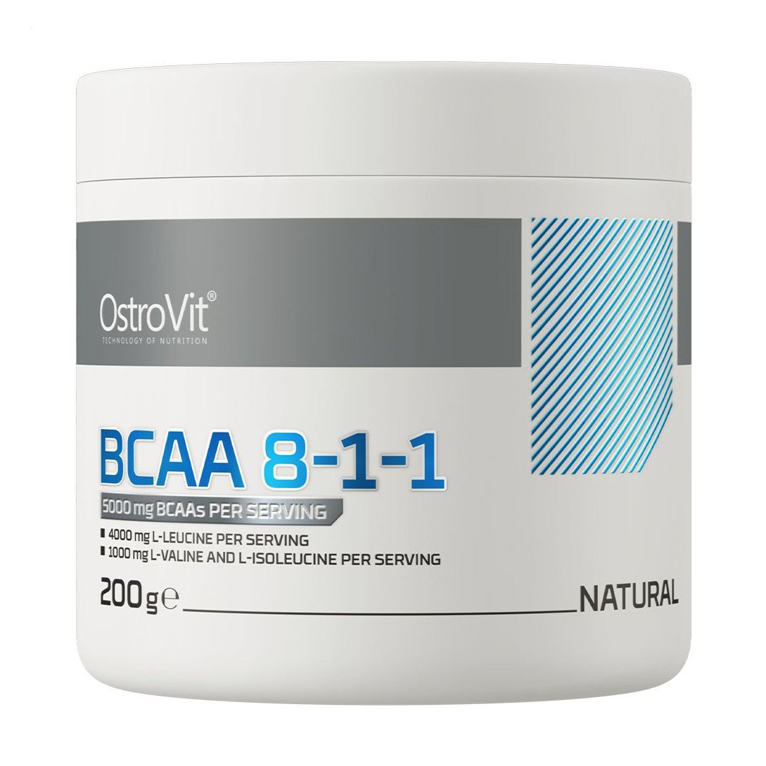 

Амінокислоти OstroVit BCAA 8-1-1 Без смаку, в порошку, 200 г