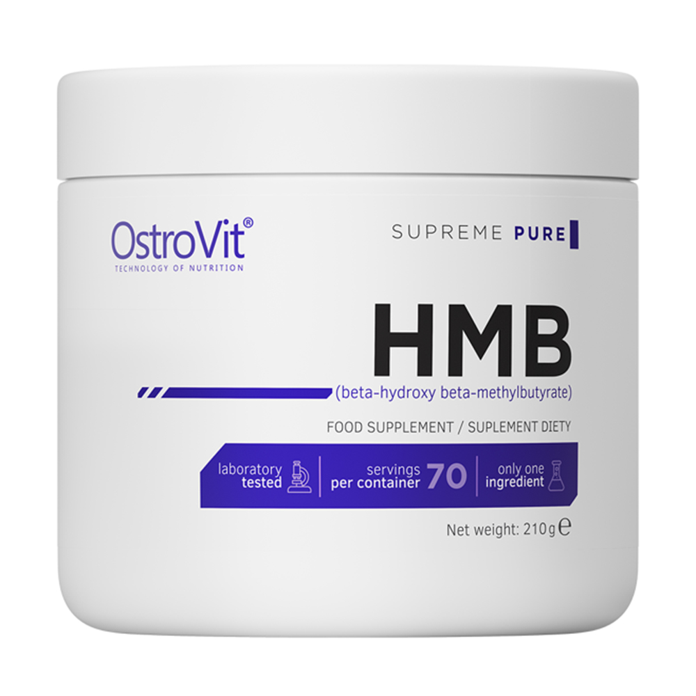 

Бета-гідрокси та бета-метилбутират OstroVit Supreme Pure HMB Beta-hydroxy Beta-methylbutyrate, в порошку, 210 г