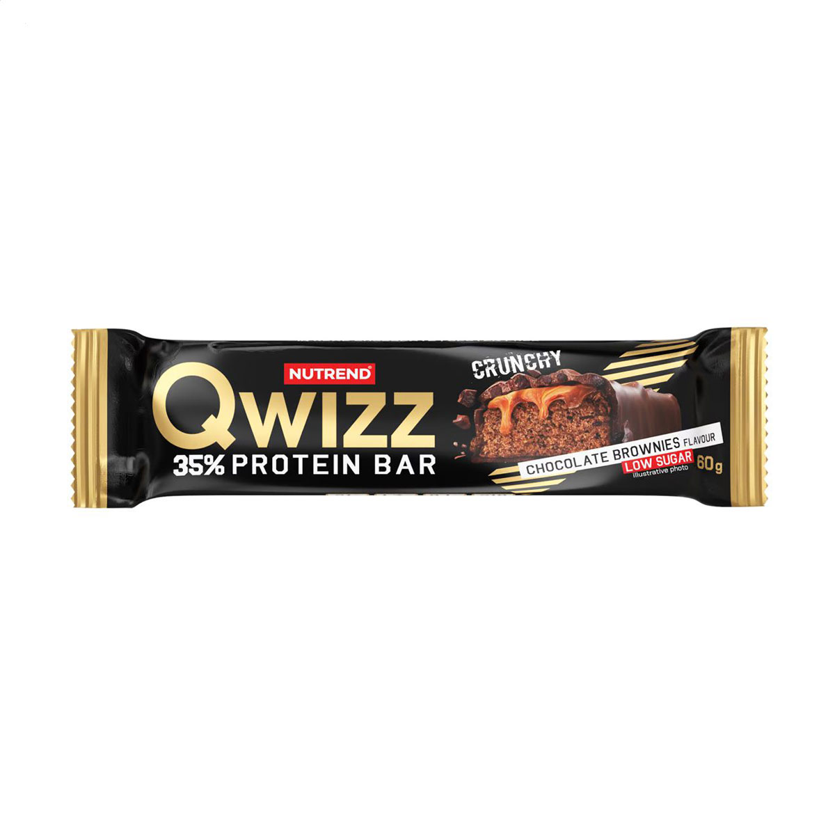 

Уцінка! Протеїновий батончик Nutrend Qwizz Protein 35% Bar зі смаком шоколадного брауні, 60 г