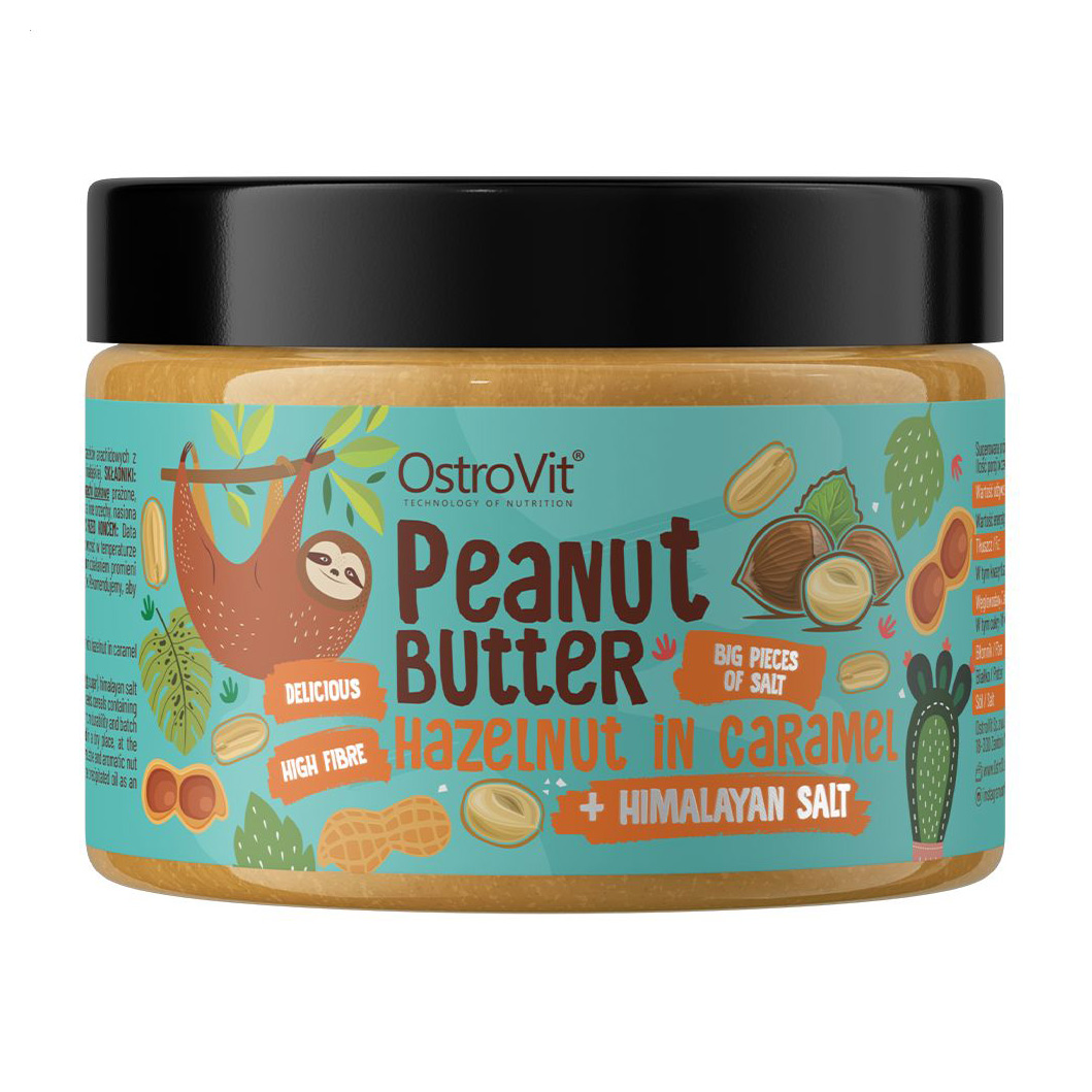 

Уцінка! Горіховий крем з карамелізованим фундуком та гімалайською сіллю OstroVit, 500 г