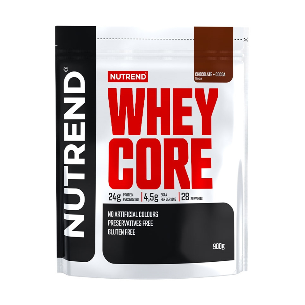 

Протеїн Nutrend Whey Core зі смаком шоколаду з какао, у порошку, 900 г