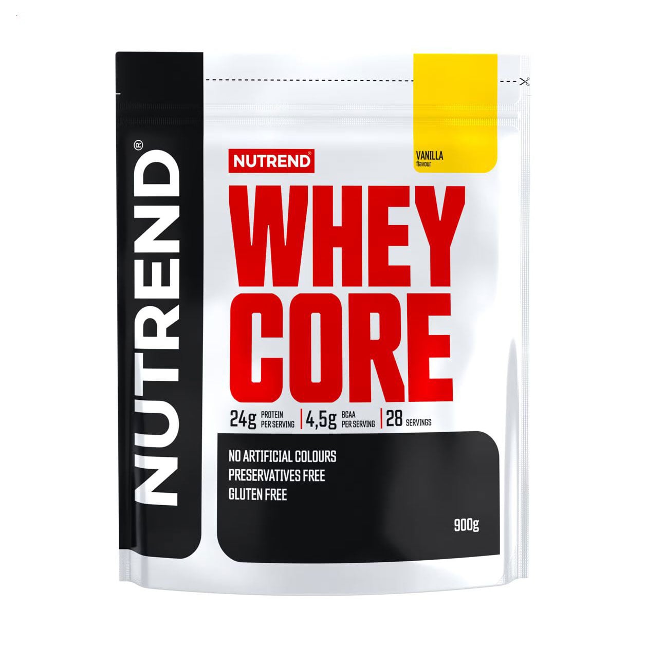 

Протеїн Nutrend Whey Core зі смаком ванілі, в порошку, 900 г