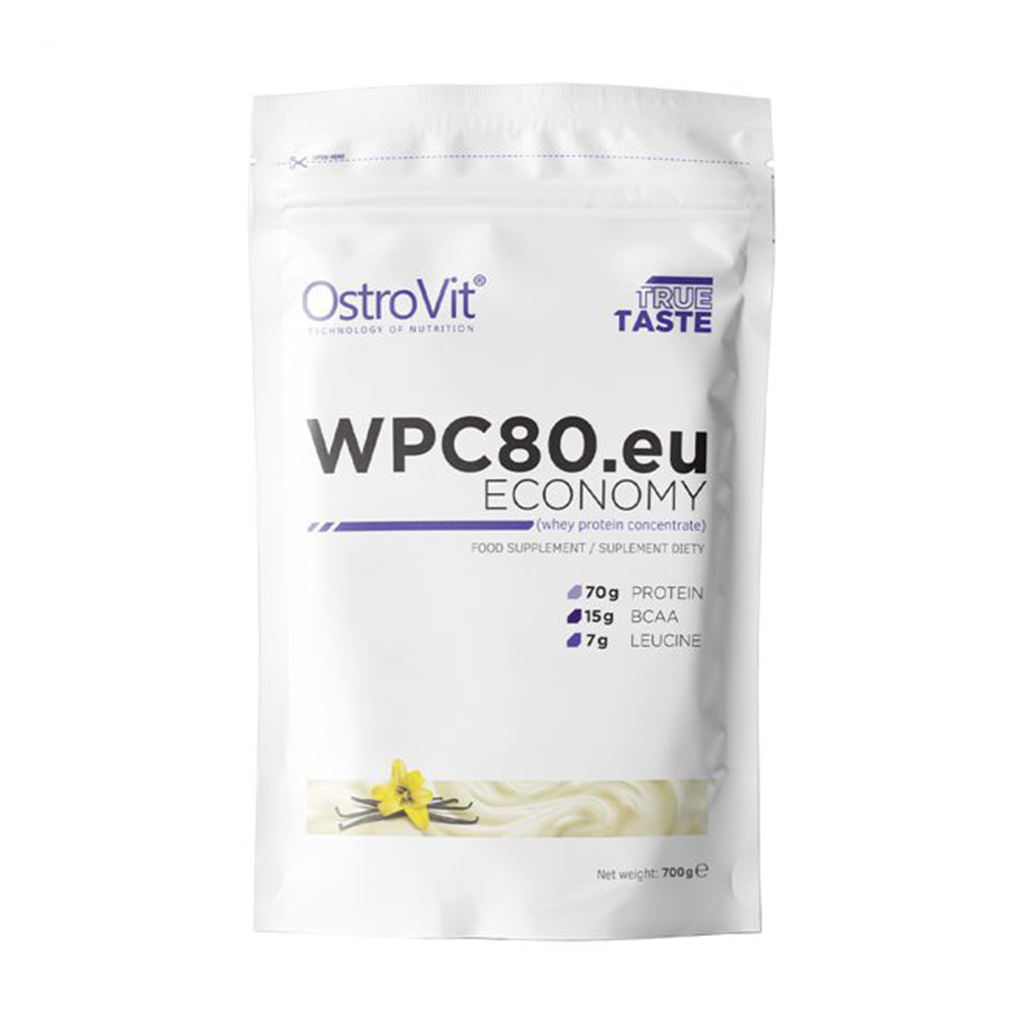 

Протеїн OstroVit WPC80.eu Economy зі смаком ванілі, в порошку, 700 г