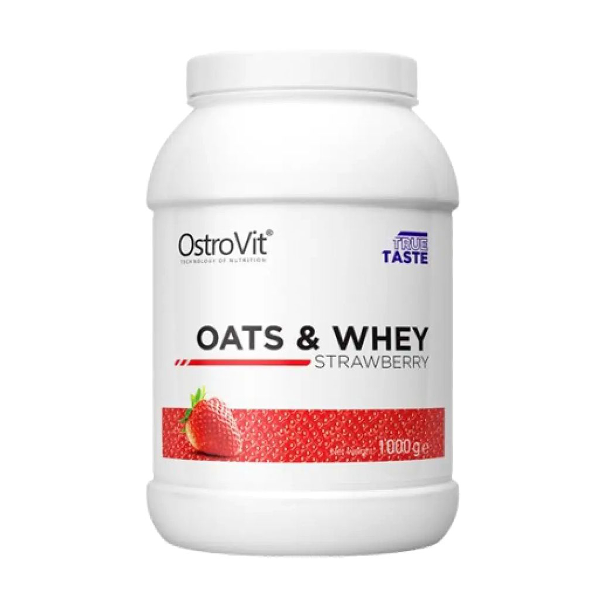 

Протеїн з вівсянкою OstroVit Oats & Whey зі смаком полуниці, в порошку 1 кг
