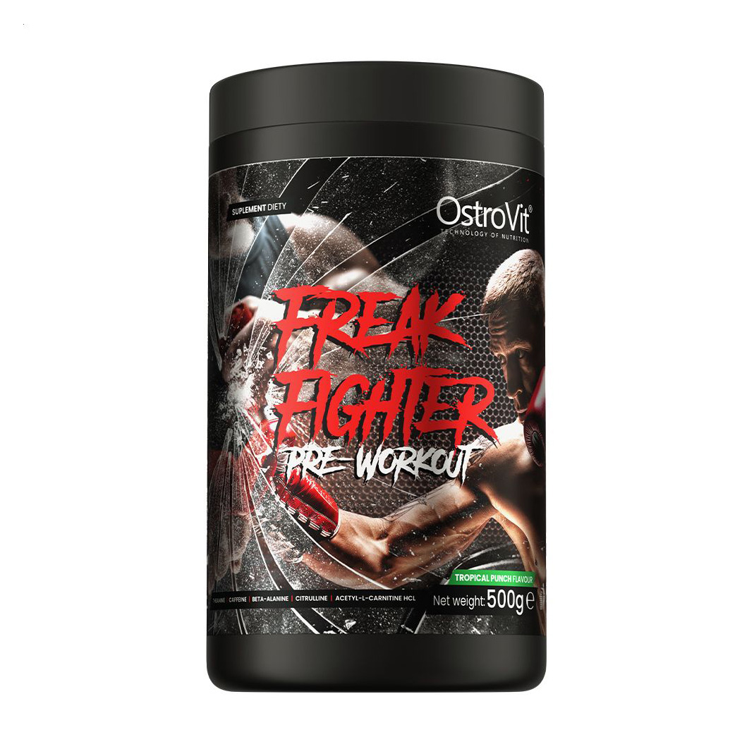 

Передтренувальний комплекс OstroVit Freak Fighter Pre-Workout Тропічний пунш, в порошку, 500 г