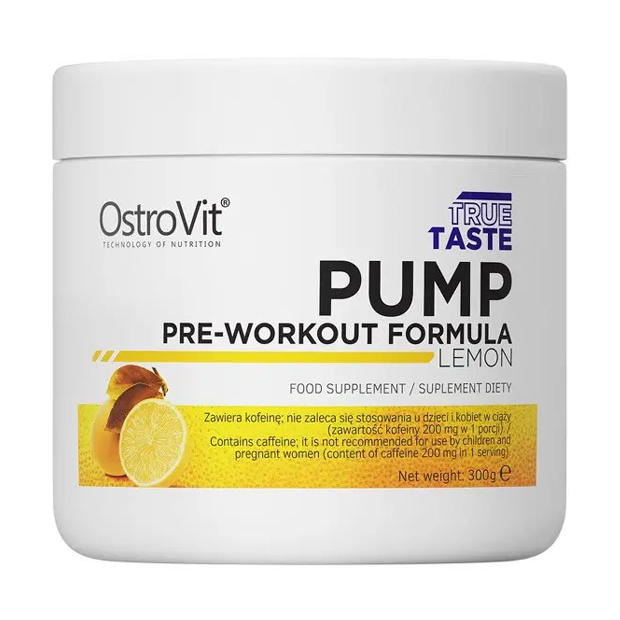 

Уцінка! Передтренувальний комплекс OstroVit Pump Pre-Workout Formula Лимон, в порошку, 300 г