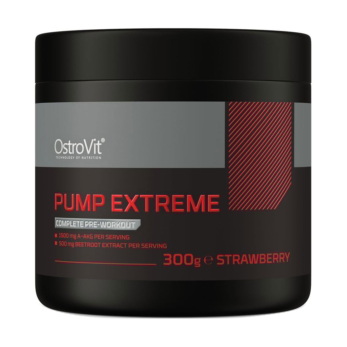 

Уцінка! Передтренувальний комплекс OstroVit Pump Extreme Полуниця, в порошку, 300 г
