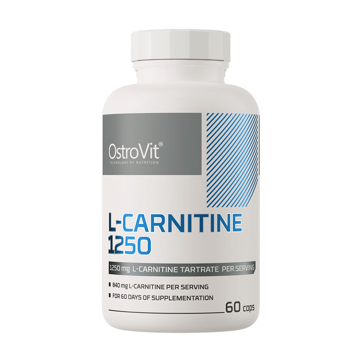

L-Карнітин OstroVit L-Carnitine 1250 мг, 60 капсул