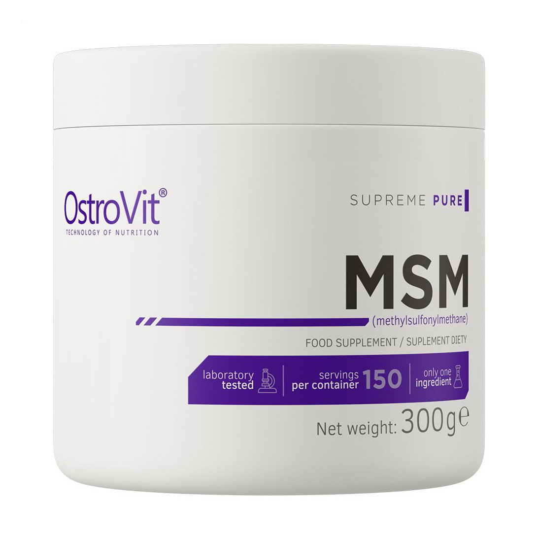 

Метилсульфонілметан OstroVit МSM у порошку, 300 г