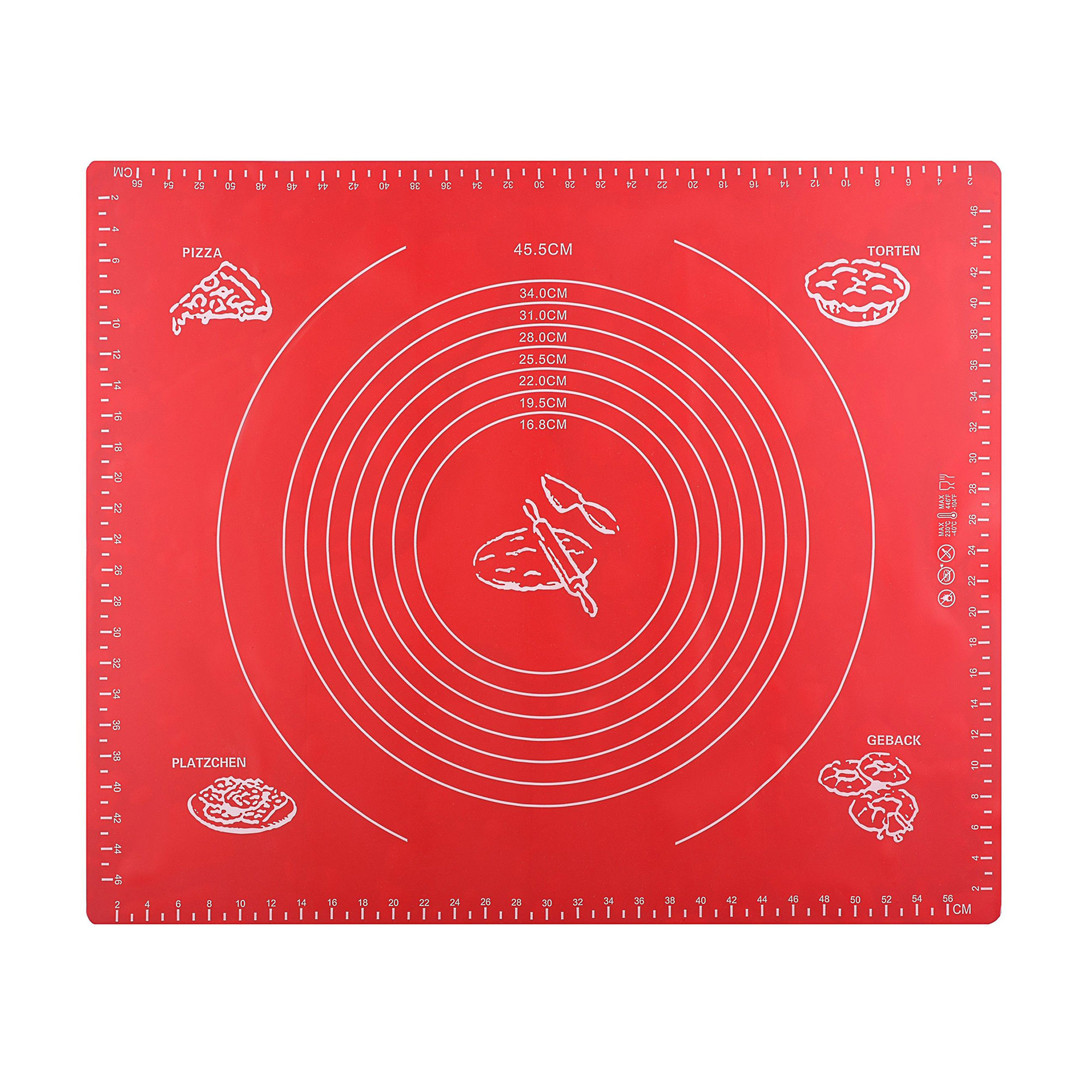 

Килимок для випікання Ardesto Golden Brown червоний, силіконовий, 50*60 см (AR2406SR)