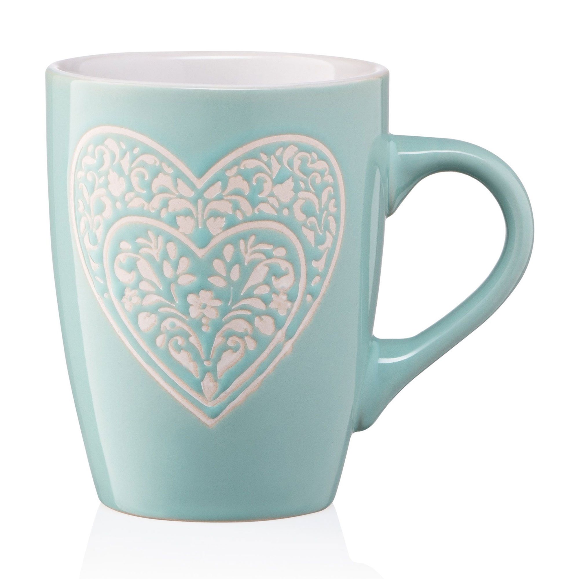 

Чашка Ardesto Heart керамічна, блакитна, 330 мл