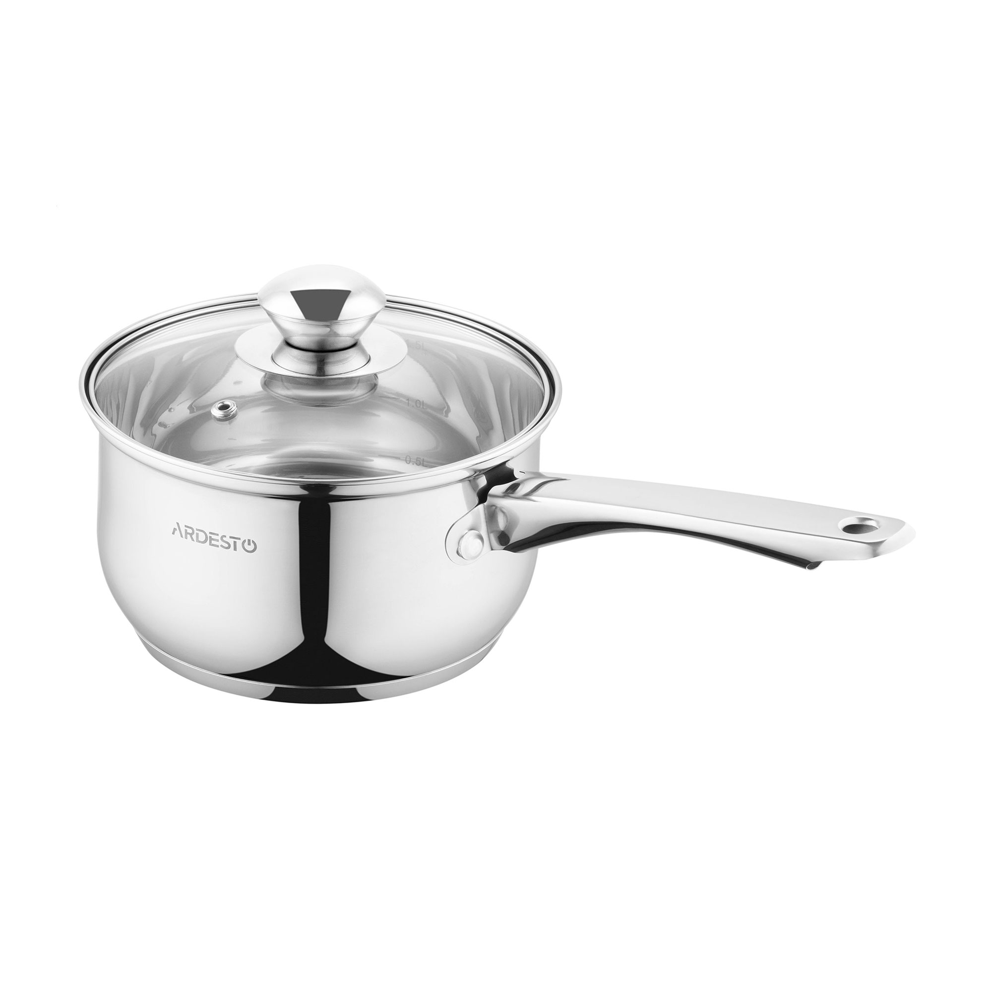 

Ківш Ardesto Gemini Gourmet з кришкою, діаметр 16 см, 1.6 л (AR1916GSS)