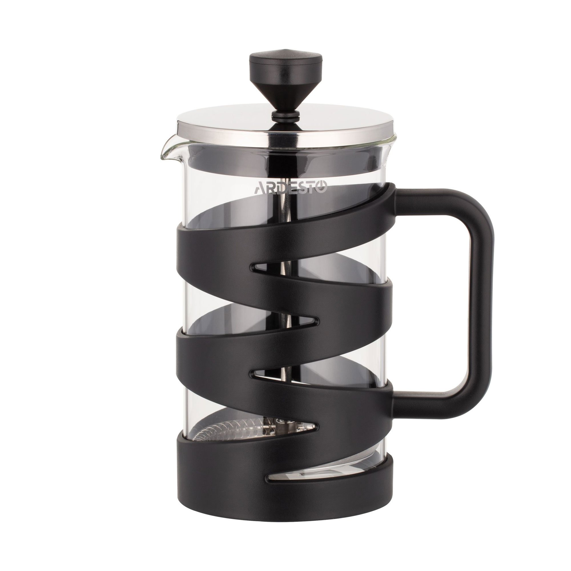 

Френч-прес Ardesto Gemini пластик та неіржавка сталь, чорний, 600 мл (AR1906BG)