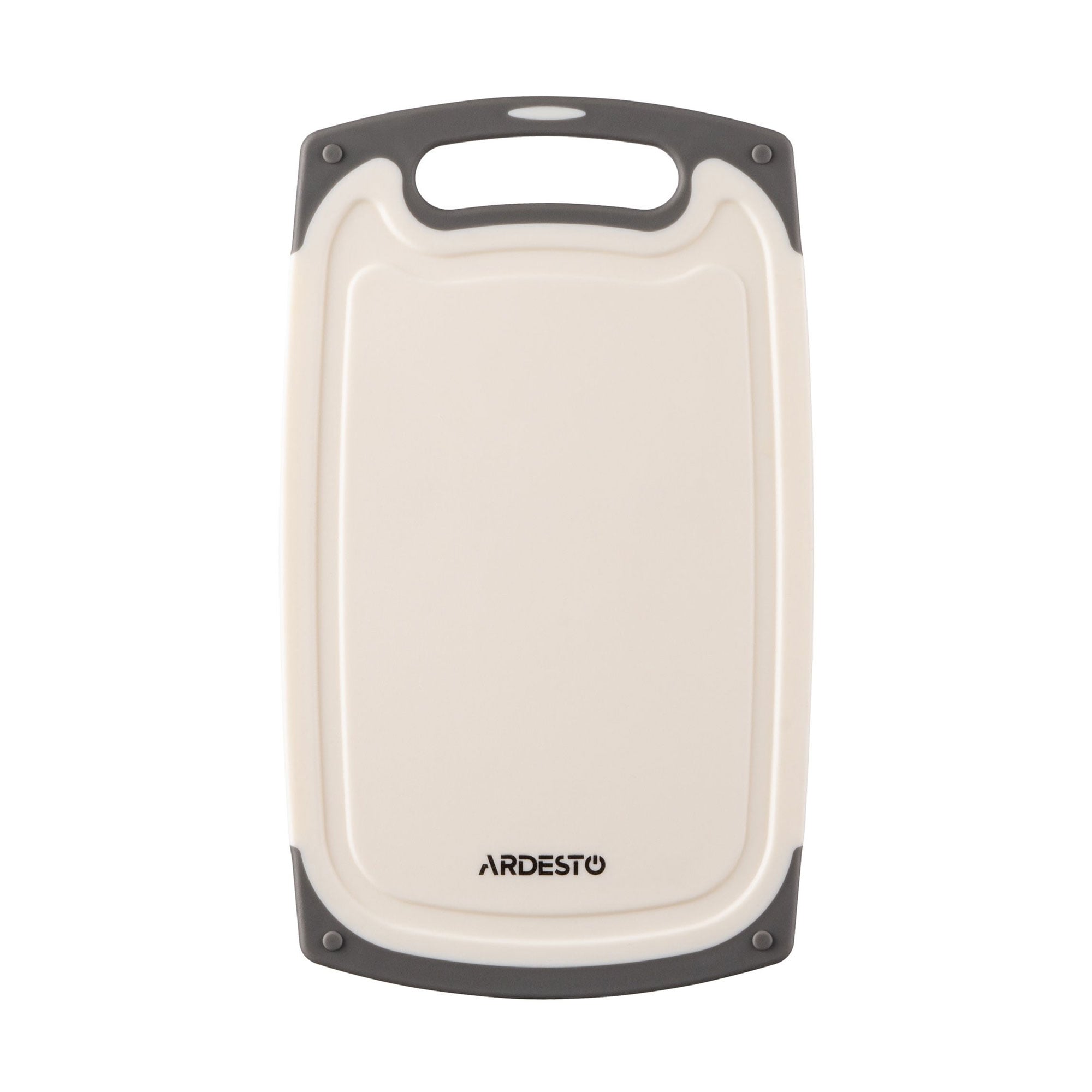 

Дошка кухонна Ardesto Gemini пластикова, біла с графітовим обідком, 25*15*0.8 см (AR1425BG)