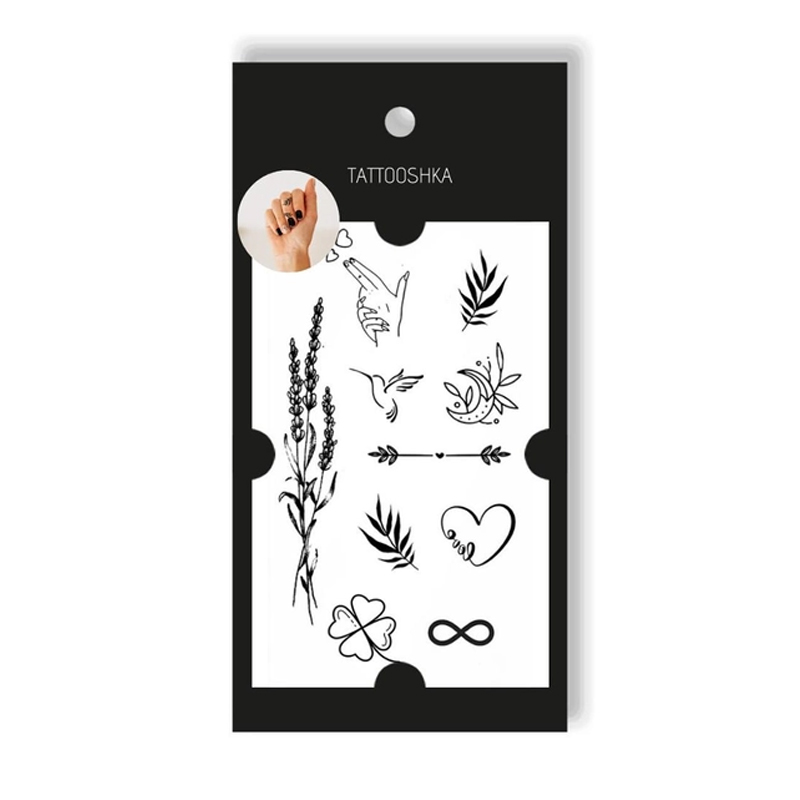 

Тимчасові татуювання-наклейки Tattooshka Ніжні міні- тату