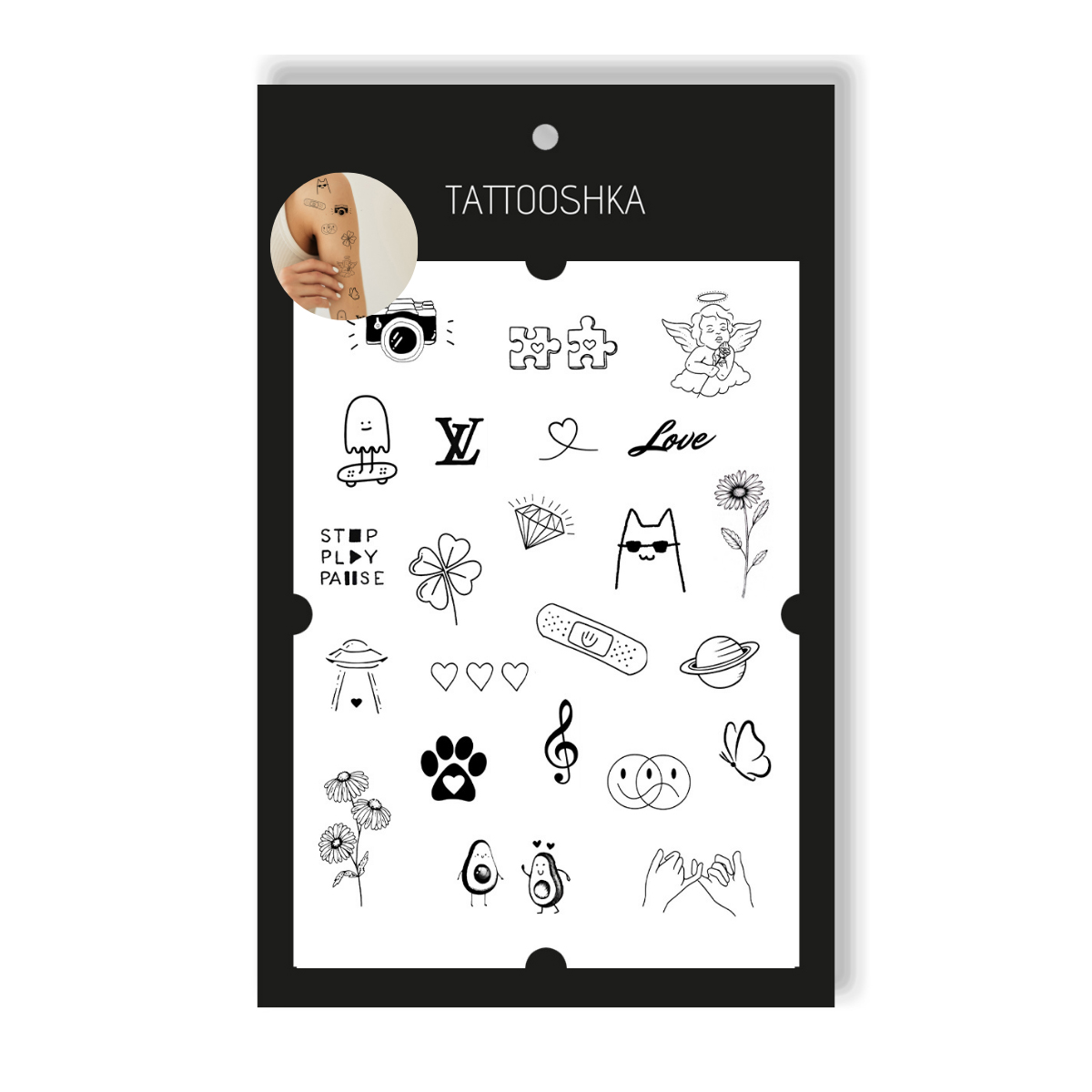 

Тимчасові татуювання-наклейки Tattooshka WOW