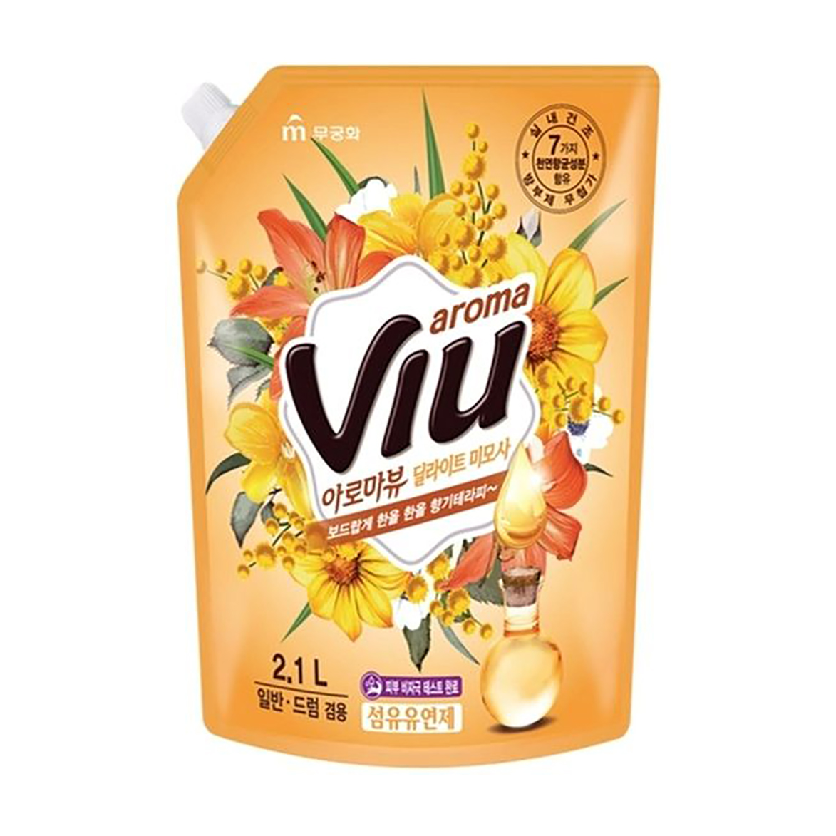 

Кондиціонер для білизни Mukunghwa Fabric Softener Aroma VIU Мімоза, 2.1 л