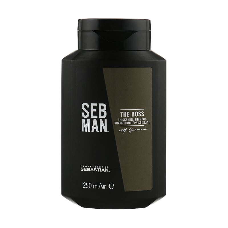 

Чоловічий шампунь Sebastian Professional Seb Man The Boss Thickening Shampoo для об'єму тонкого волосся, 250 мл