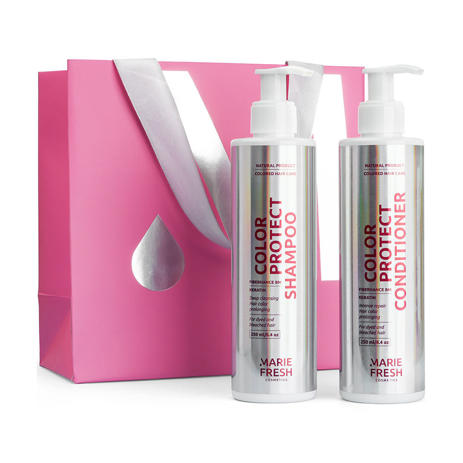 

Подарунковий набір для фарбованого волосся Marie Fresh Cosmetics Gift Set Colored Hair Care (шампунь, 250 мл + кондиціонер, 250 мл)