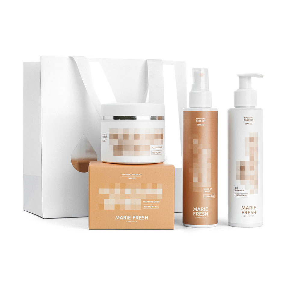 

Подарунковий набір для тіла Marie Fresh Cosmetics Naked Body Set (батер, 100 мл + міст, 150 мл + пілінг, 150 мл)