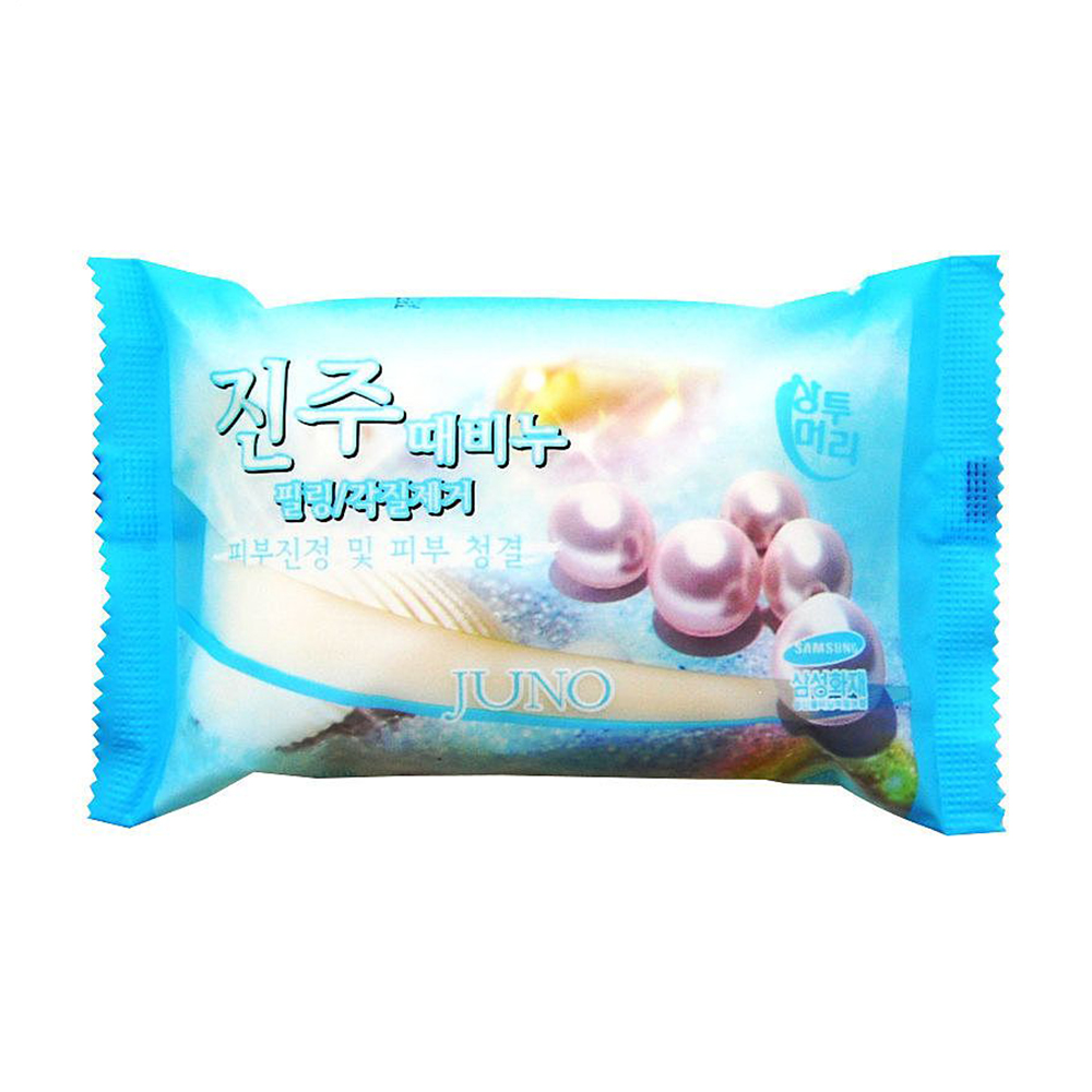 

Уцінка! Тверде мило-пілінг для обличчя Juno Pearl з екстрактом перлин, 150 г