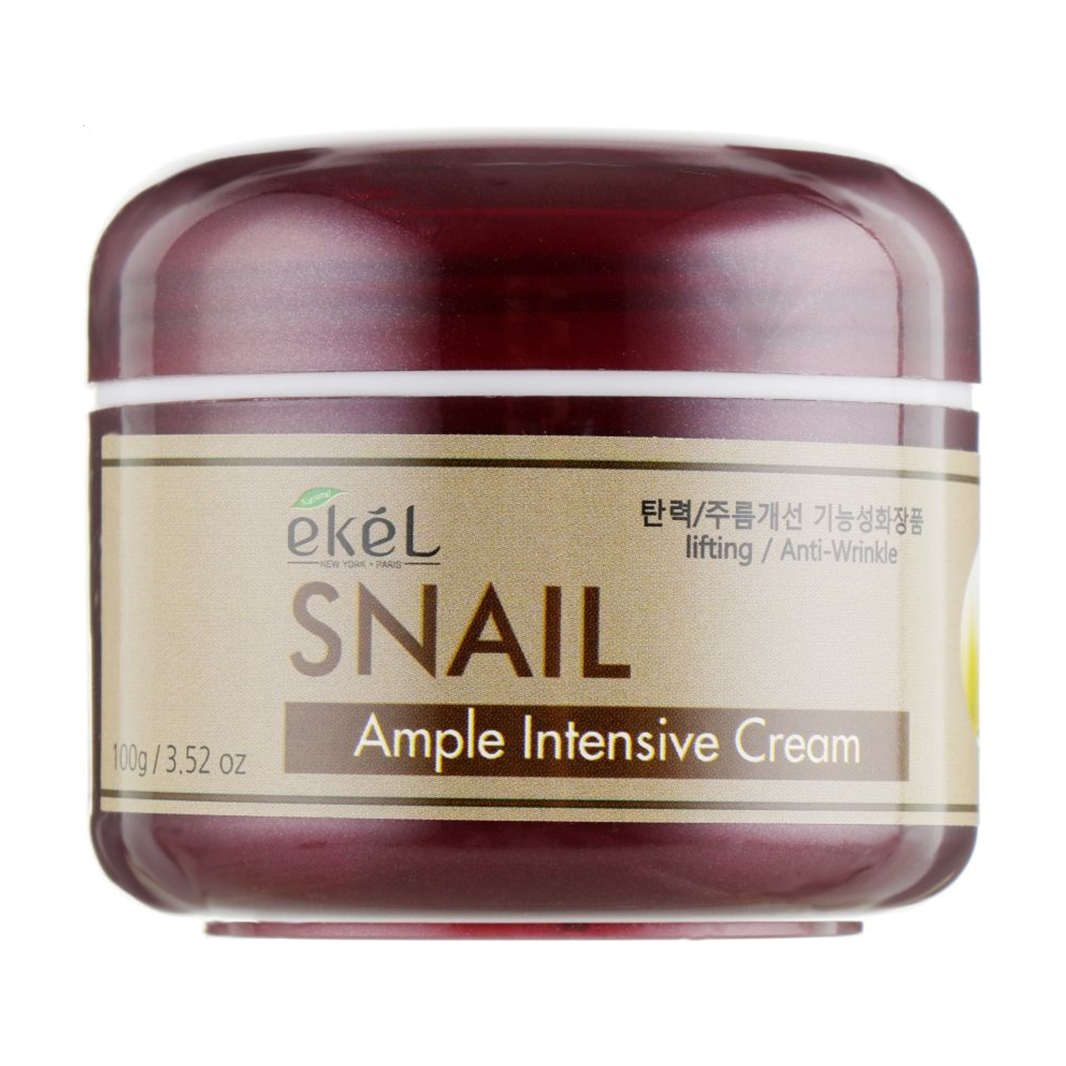 Крем для обличчя Ekel Snail Ample Intensive Cream з екстрактом муцину равлика, 100 мл