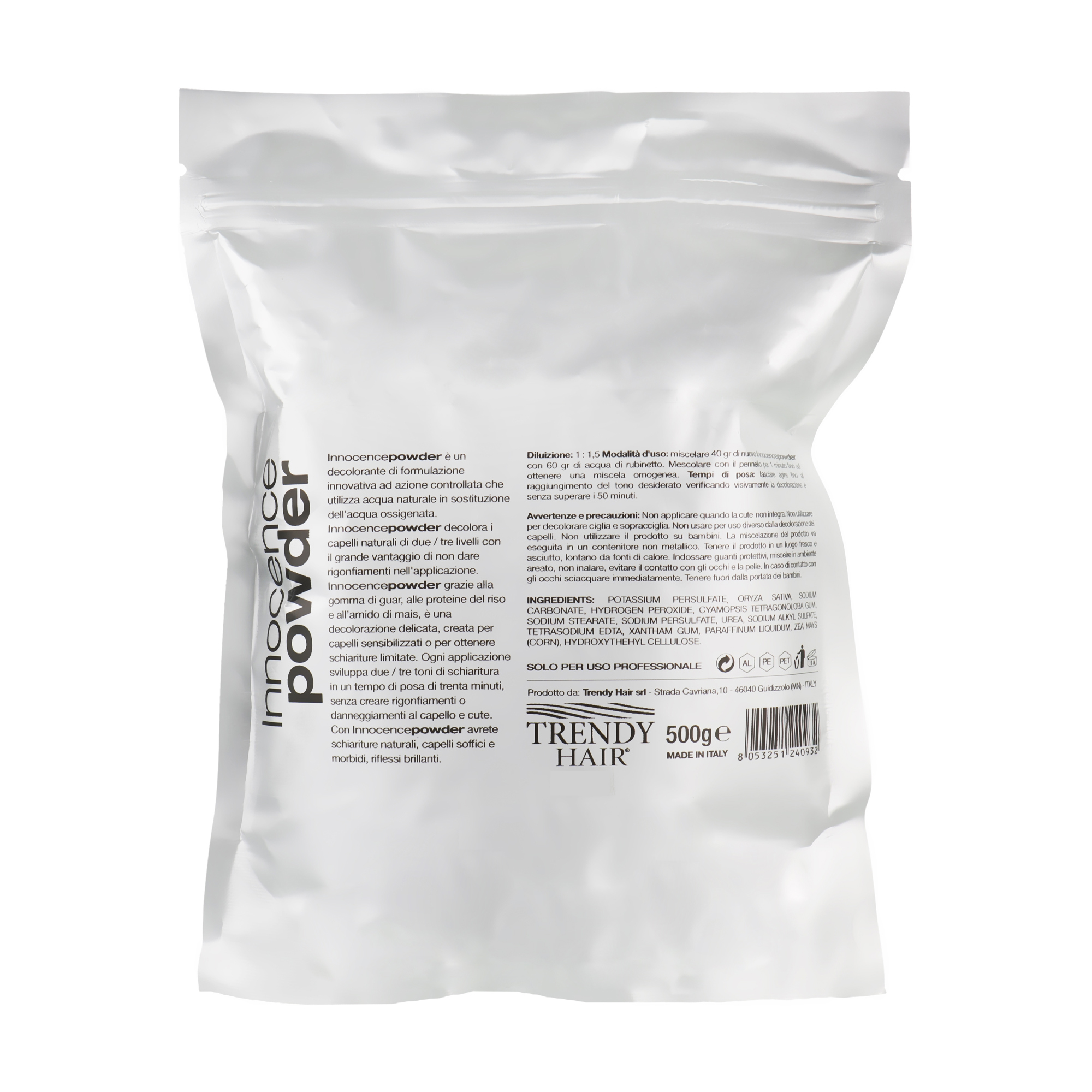 

Уцінка! Пудра для знебарвлення волосся Trendy Hair Innocence Powder, 500 г