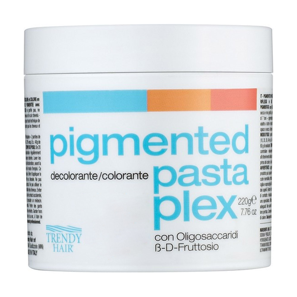 

Паста для освітлення волосся Trendy Hair Pastaplex Pigmented з олігосахаридами і фруктозою, 0.33 Apricot, 220 г