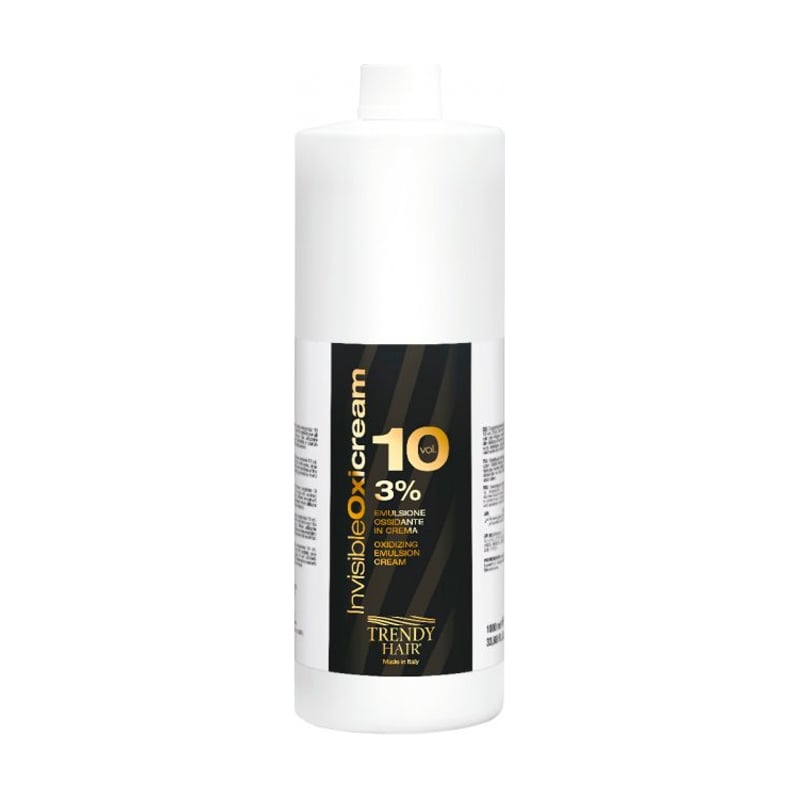Кремовий окисник для фарбування Trendy Hair Invisible Oxicream 3% (10V), 1 л